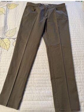 Peter Millar Ultimate Sateen 5 Pocket  Casual Pants Khaki/Beige Mens 38 X 32